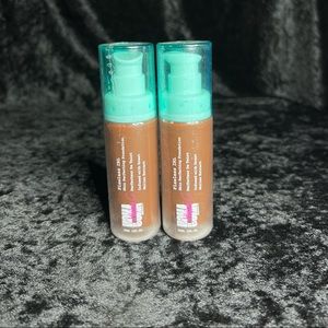 2 Pack! Uoma by Sharon C Flawless IRL Skin Perfecting Foundation, Black Pearl T2